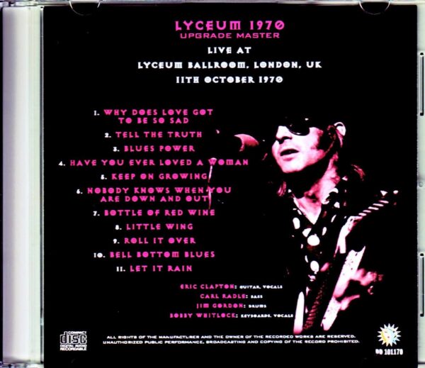 Derek and the Dominos/London,UK 1970 Upgrade - Image 2