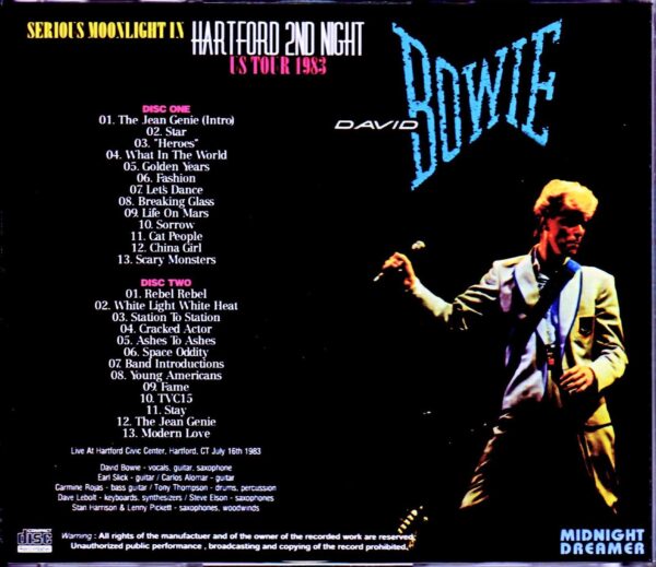 David Bowie/CT, USA 1983 - Image 2