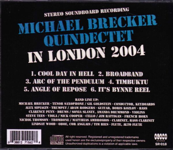 Michael Brecker/London,UK 2004 - Image 2
