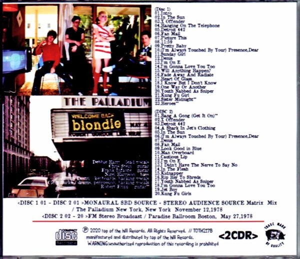 Blondie/NY,USA 1978 & more Remastered - Image 2