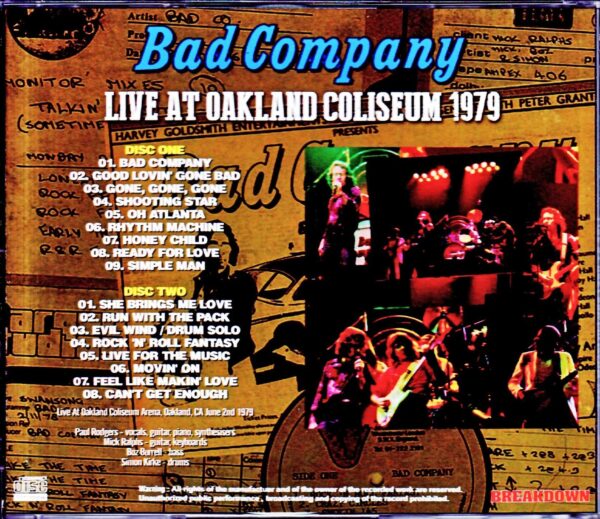Bad Company/CA, USA 1979 - Image 2
