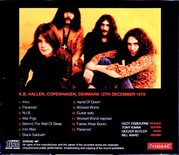 Black Sabbath/Denmark 1970 - Image 2