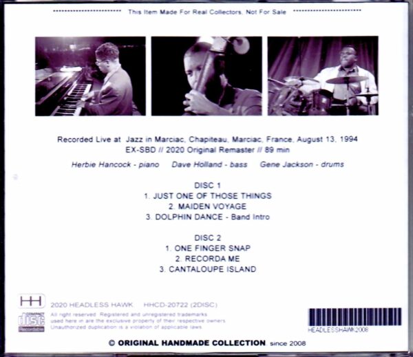 Herbie Hancock, Dave Holland, Gene Jackson/France 1994 - Image 2