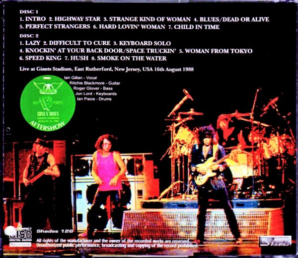 Deep Purple/NJ, USA 1988 - Image 2
