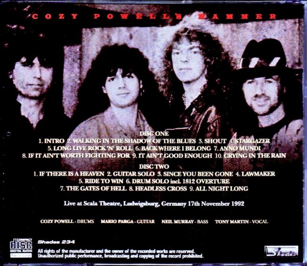 Cozy Powell's Hammer/Germany 11.17.1992 - Image 2