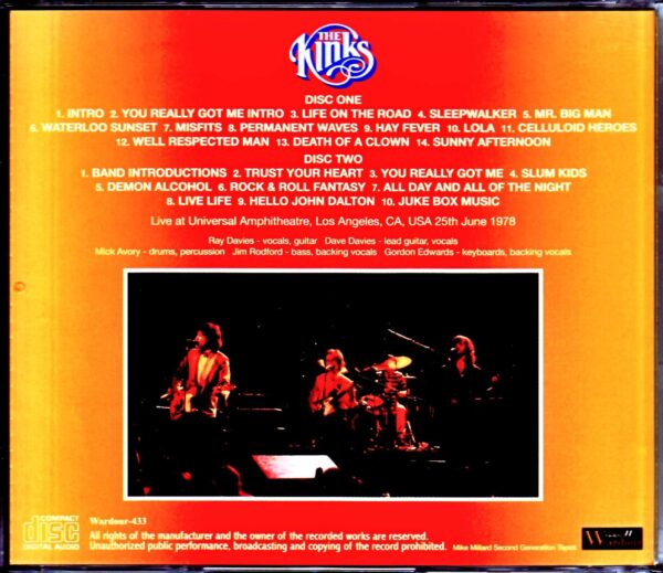 Kinks/CA, USA 1978 Remastered - Image 2