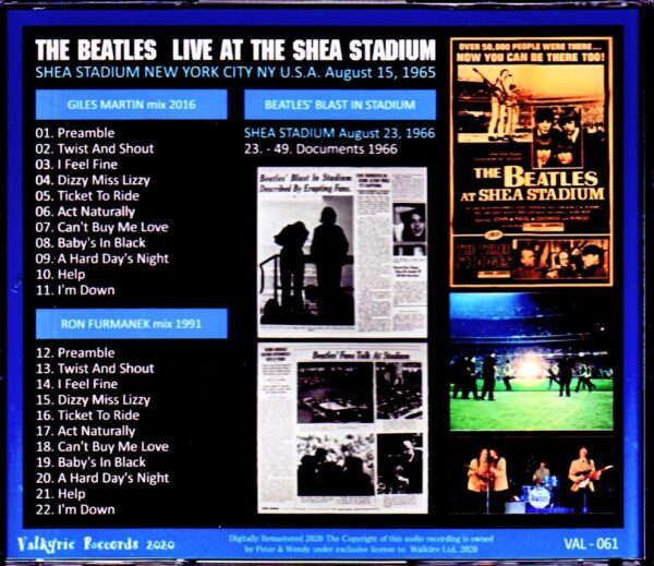 Beatles/New York Shea Stadium performance 1965 3 parts - Image 2