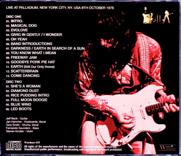 Jeff Beck,Jan Hammer/NY,USA 1976 - Image 2