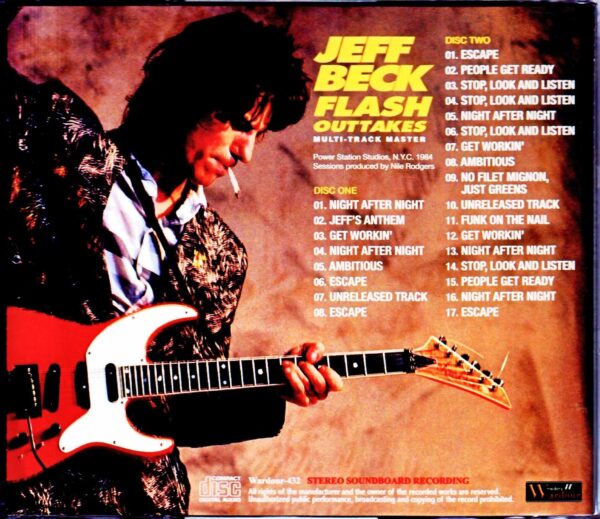 Jeff Beck/Flash Outtakes NY,USA 1984 Upgrade - Image 2