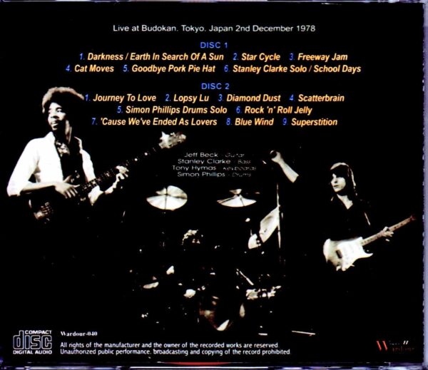 Jeff Beck/Tokyo,Japan 12.2.1978 - Image 2
