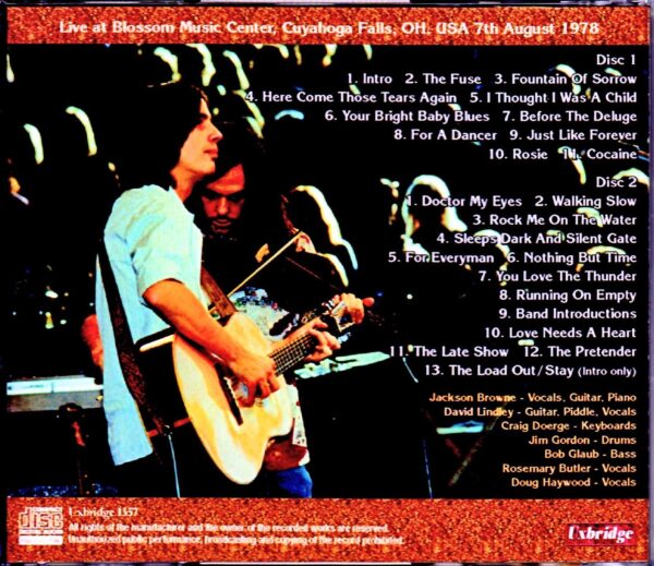 Jackson Browne,David Lindley/OH,USA 1978 - Image 2