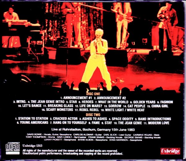 David Bowie/Germany 1983 - Image 2
