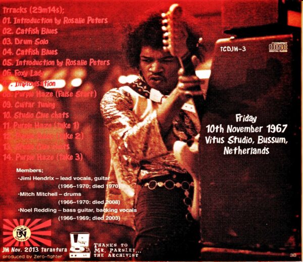 Jimi Hendrix/Dutch TV Show Rehearsals Netherlands 1967 Rehearsals - Image 2