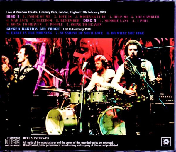 Baker Gurvitz Army Ginger Baker/London,UK 1975 & more - Image 2