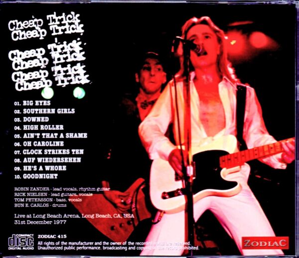 Cheap Trick/CA,USA 1977 Mike Millard Master Tapes - Image 2