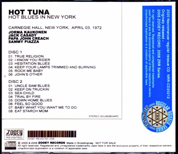 Hot Tuna/NY,USA 1972 - Image 2