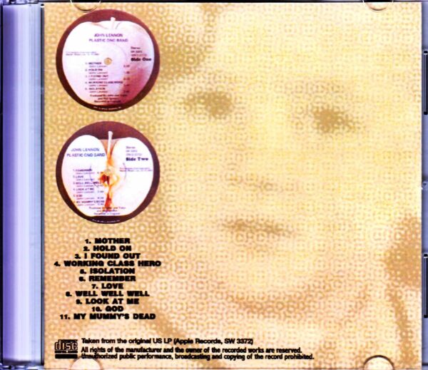 John Lennon Plastic Ono Band/John's Soul Original US LP Version - Image 2
