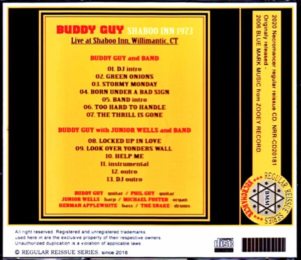 Buddy Guy,Junior Wells/CT,USA 1973 - Image 2