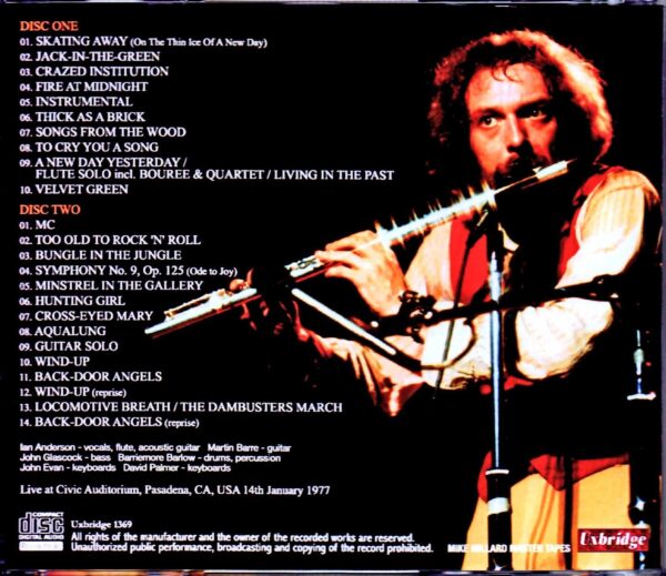 Jethro Tull/CA,USA 1.14.1977 - Image 2