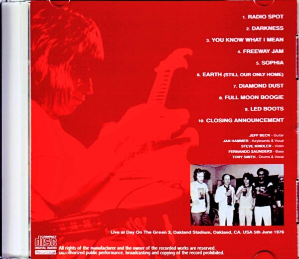 Jeff Beck/CA,USA 6.5.1976 - Image 2