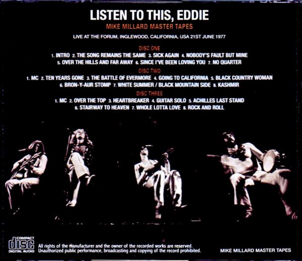Led Zeppelin/CA,USA 6.21.1977 Huge Upgrade - Image 2