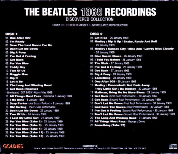 Beatles/1969 Recordings Discovered Collection - Image 2