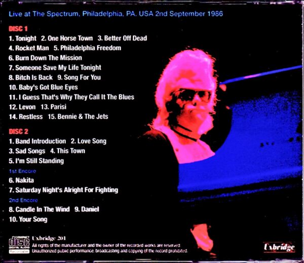 Elton John/PA, USA 1986 - Image 2