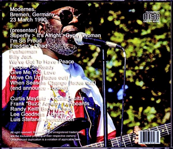 Curtis Mayfield/Germany 1990 - Image 2