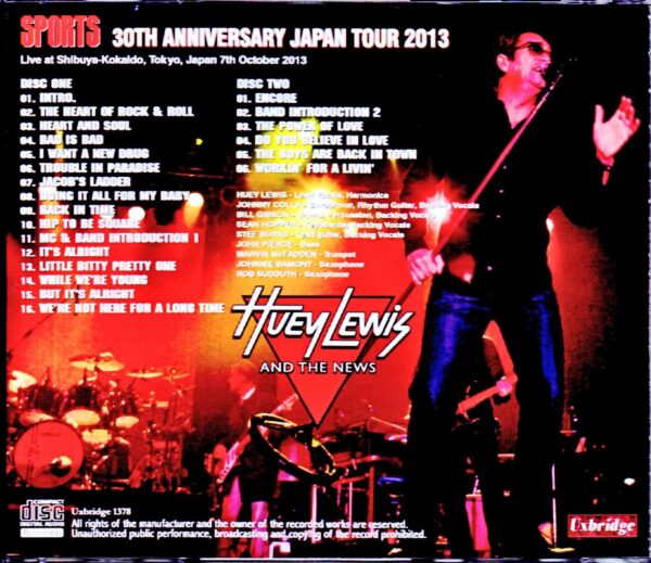 Huey Lewis and the News/Tokyo,Japan 10.7.2013 - Image 2