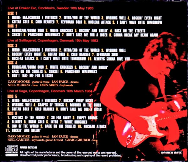 Gary Moore/Scandinavia Tour Collection 1983 - Image 2