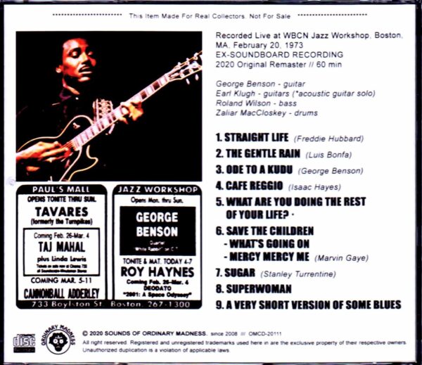 George Benson Quartet/MA, USA 1973 - Image 2