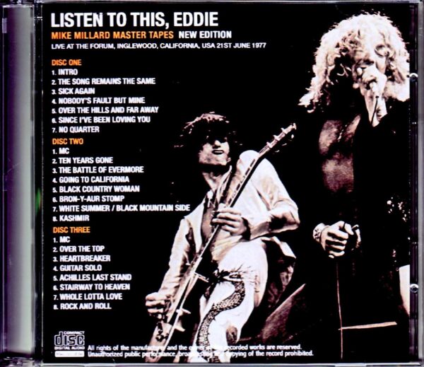 Led Zeppelin/CA,USA 6.21.1977 Mike Millard Master Tapes New Edition - Image 2