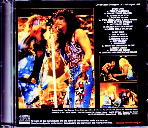 Bon Jovi/UK 8.22.1987 - Image 2