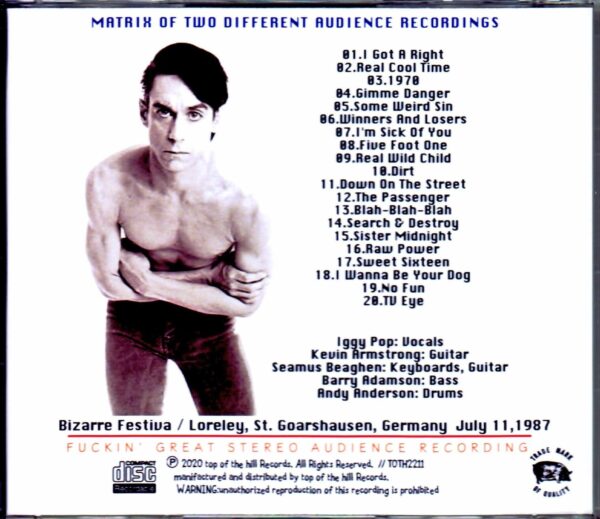 Iggy Pop/Germany 1987 - Image 2