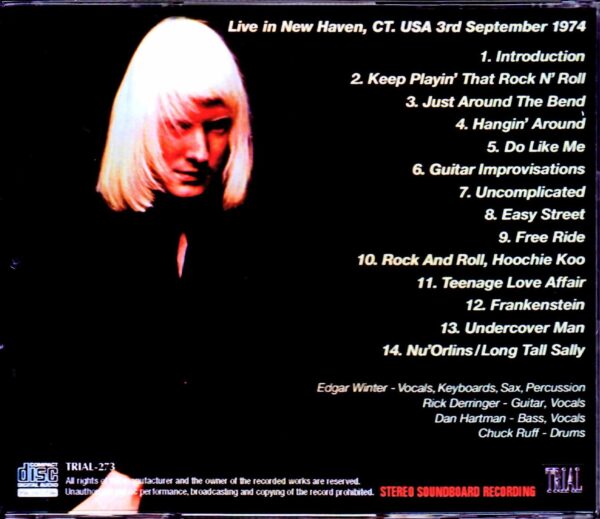 Edgar Winter Group/CT,USA 1974 - Image 2