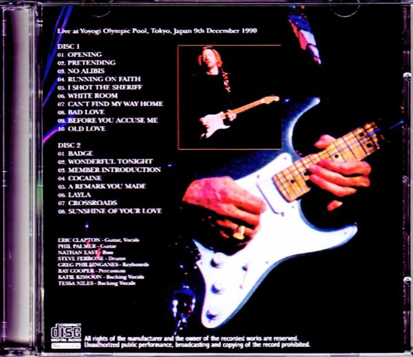 Eric Clapton/Tokyo,Japan 12.9.1990 - Image 2