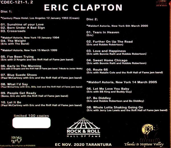 Eric Clapton/Rock and Roll Hall of Fame 1993-2005 - Image 2