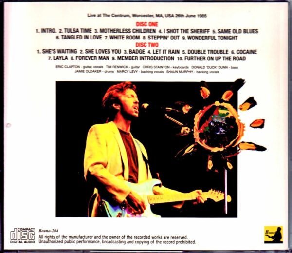 Eric Clapton/MA,USA 1985 Upgrade - Image 2