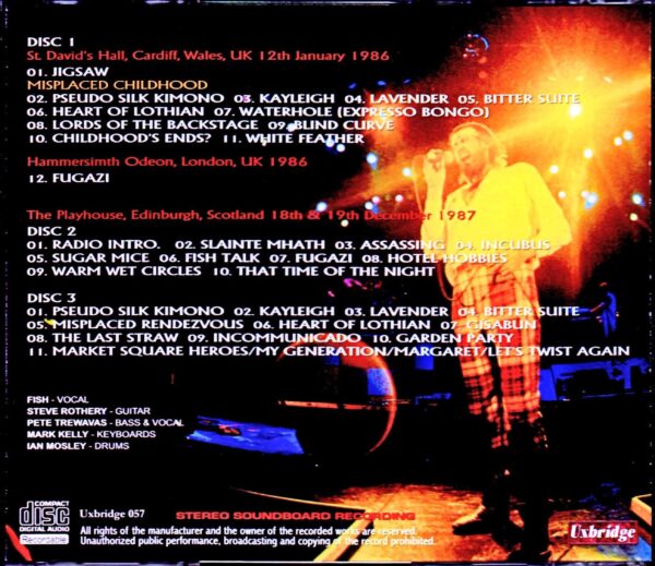 Marillion/UK 1986 2Days - Image 2