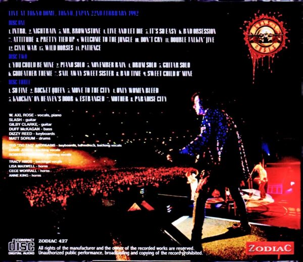 Guns N' Roses/Tokyo,Japan 2.22.1992 Upgrade - Image 2