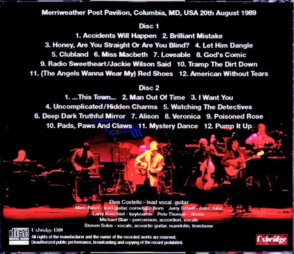 Elvis Costello/MD, USA 1989 - Image 2