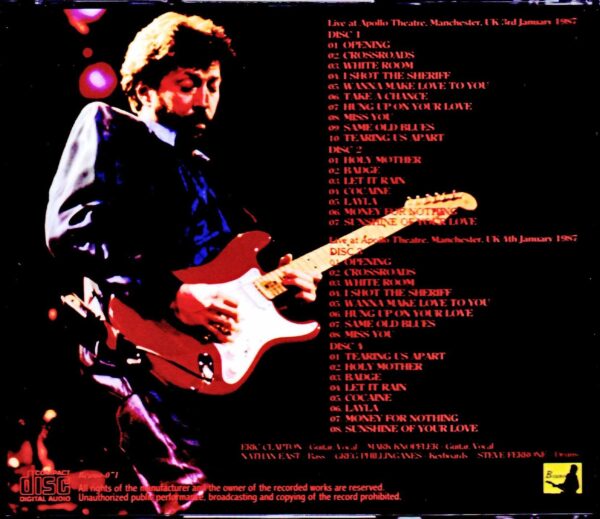 Eric Clapton/UK 1987 2Days Complete - Image 2