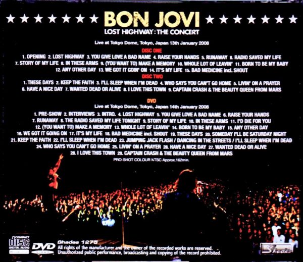 Bon Jovi/Tokyo,Japan 2008 2Days Complete & more - Image 2