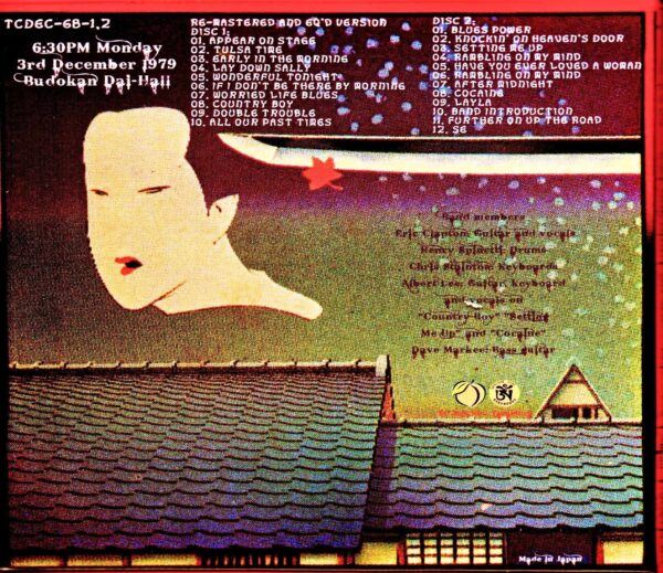 Eric Clapton/Nippon Budokan performance December 3, 1979 Tokyo,Japan 12.3.1979 - Image 2