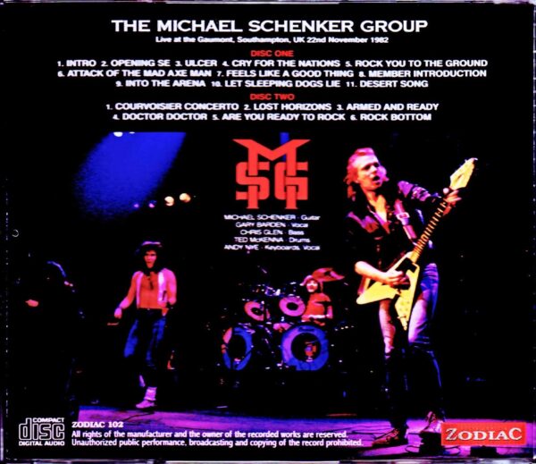 Michael Schenker Group/UK 11.22.1982 Remastered - Image 2