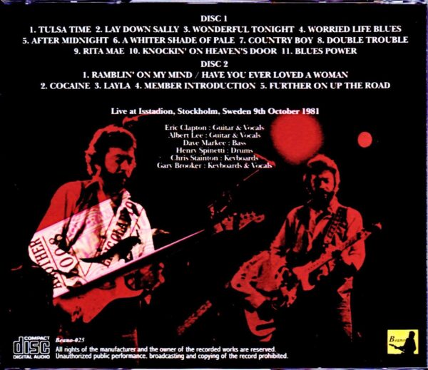 Eric Clapton/Sweden 1981 - Image 2