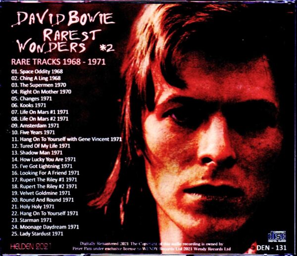 David Bowie/Unreleased/Rare Track Collection 1968-1971 - Image 2