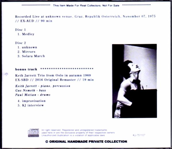 Keith Jarrett Trio/Austria 1975 & more - Image 2