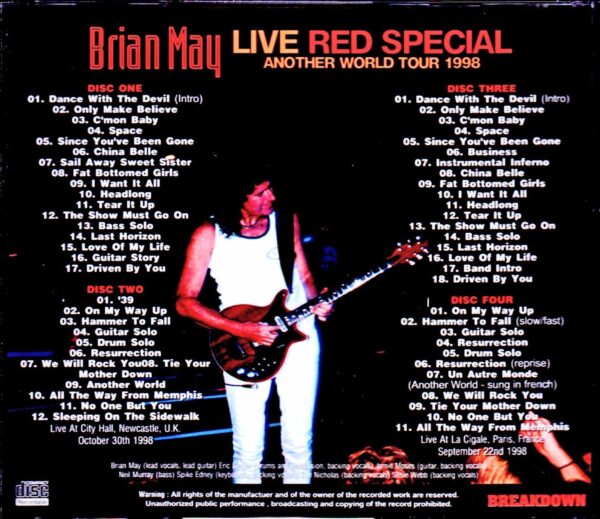 Brian May/UK 1998 & more - Image 2