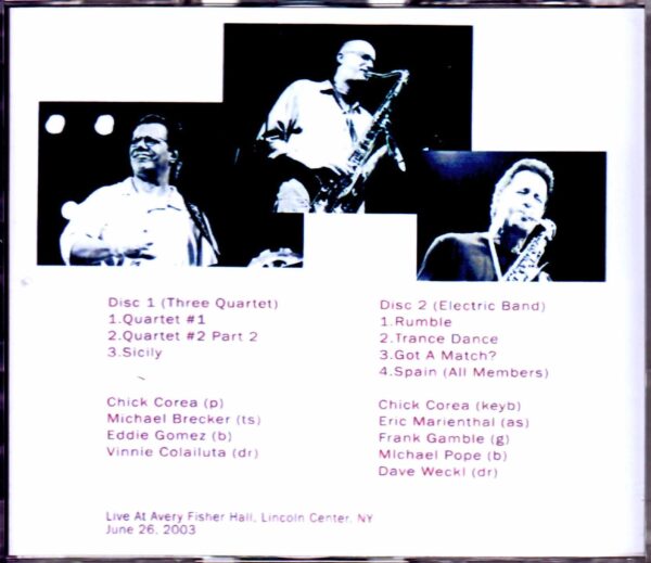 Chick Corea,Michael Brecker/NY,USA 2003 - Image 3